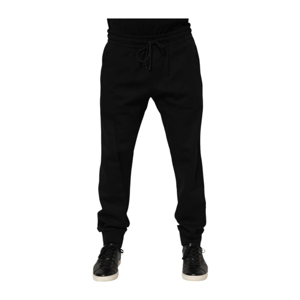 Dolce & Gabbana Herren Schwarz - E Logo Jogger Sweatpants - Trousers - K - 2XL