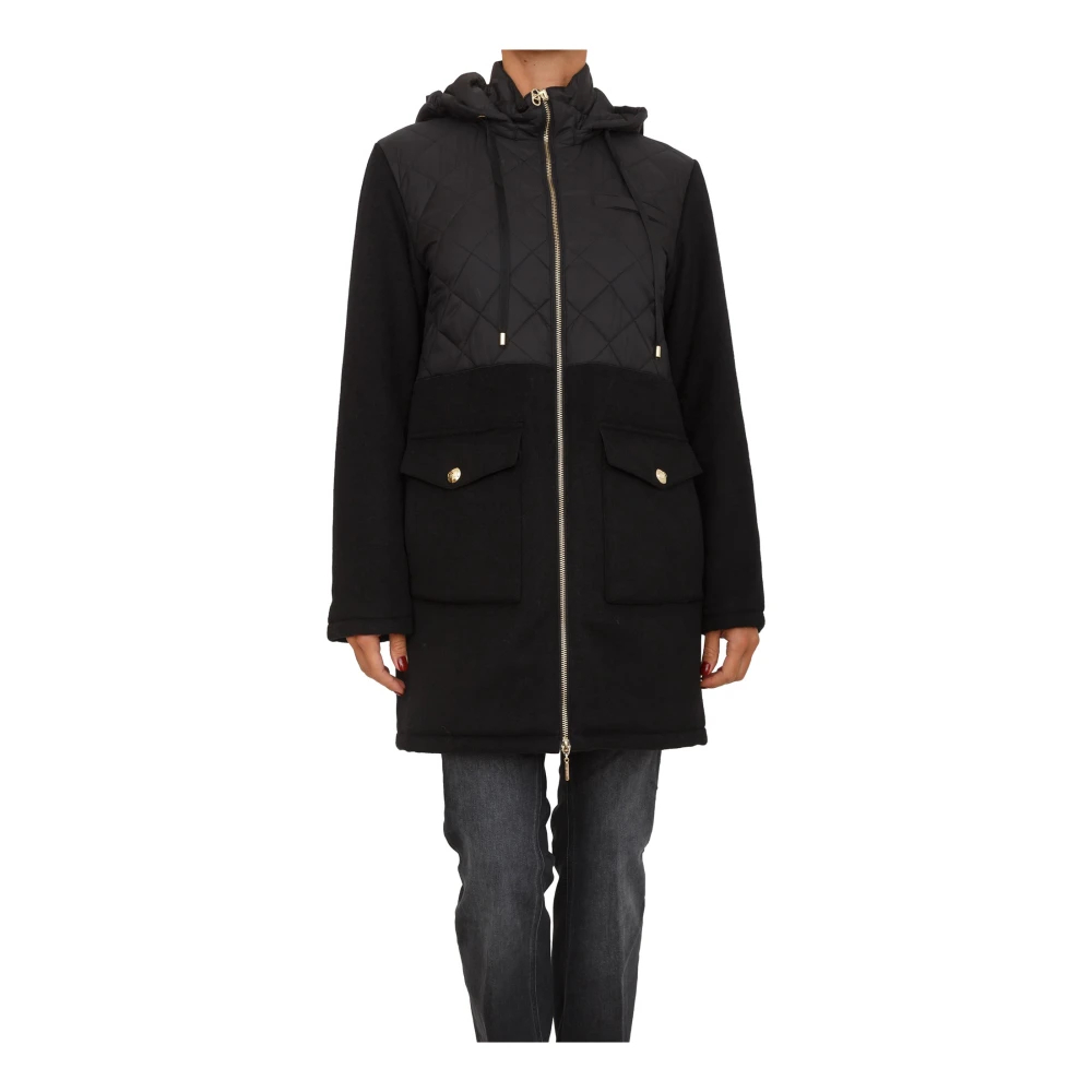Liu Jo Damen Schwarz - Cappotto - Coats - K -L