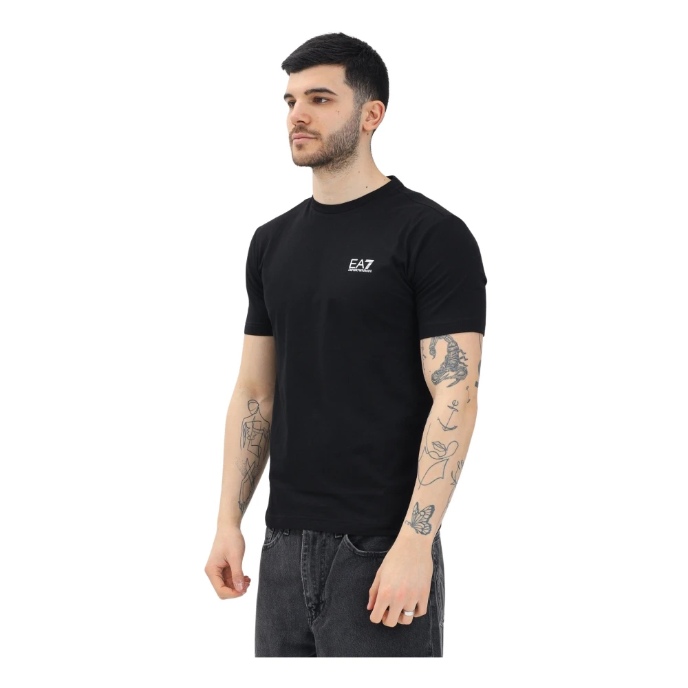 Emporio Armani Ea7 Herren Schwarz - Es Kurzarm-T-Shirt Moderner Stil - Tops - K - 2XL