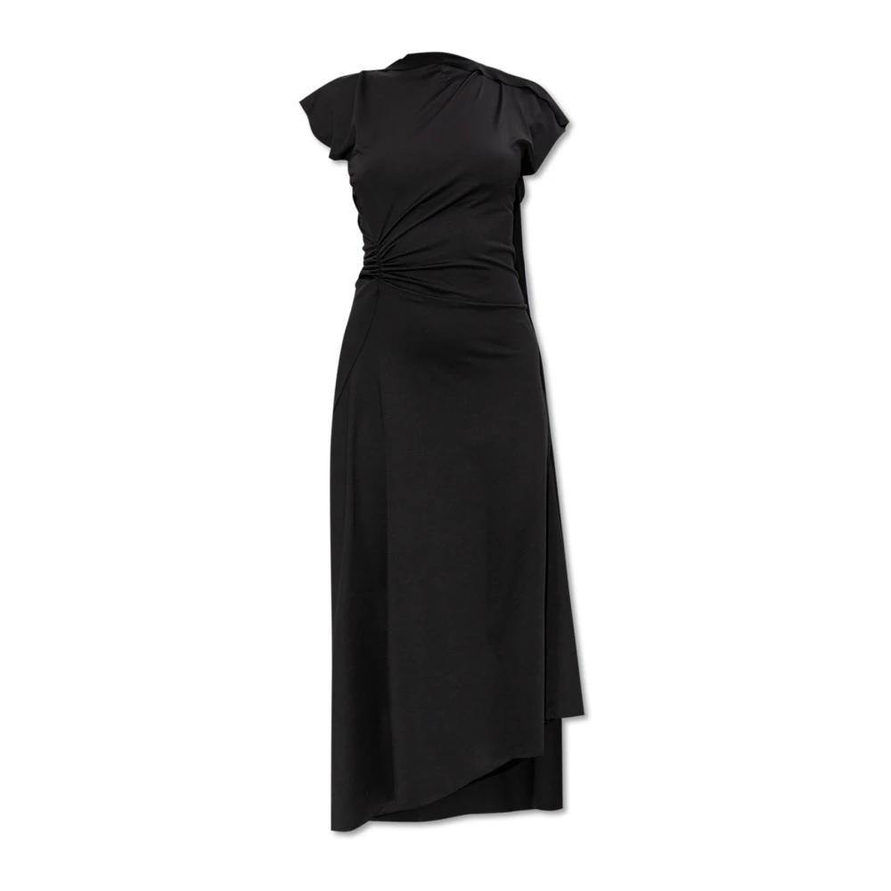 Victoria Beckham Damen Schwarz - Asymmetrisches Kleid - Dresses - K - Xs
