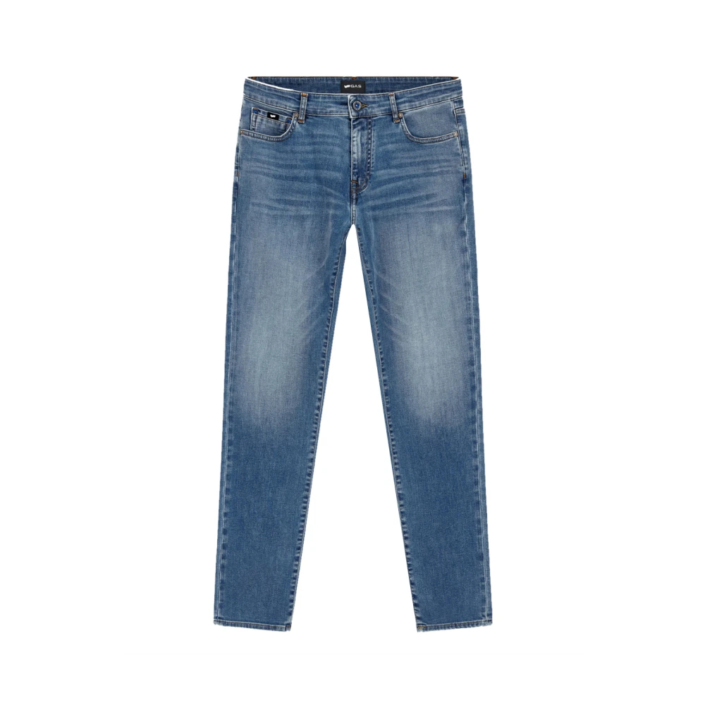 Gas Herren Blau - 5-Pocket Slim Fit Jeans - Jeans - W32