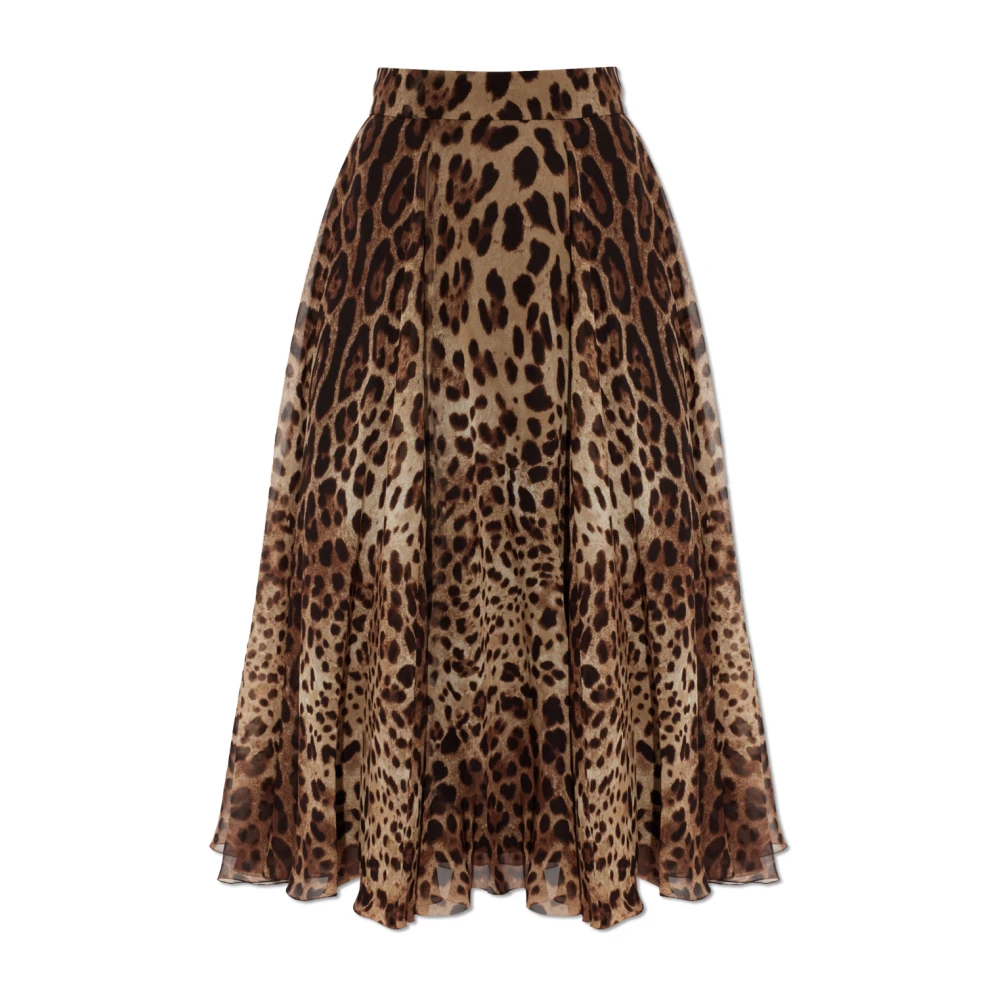 Dolce & Gabbana - Seidenrock - Skirts -Damen -Braun -L