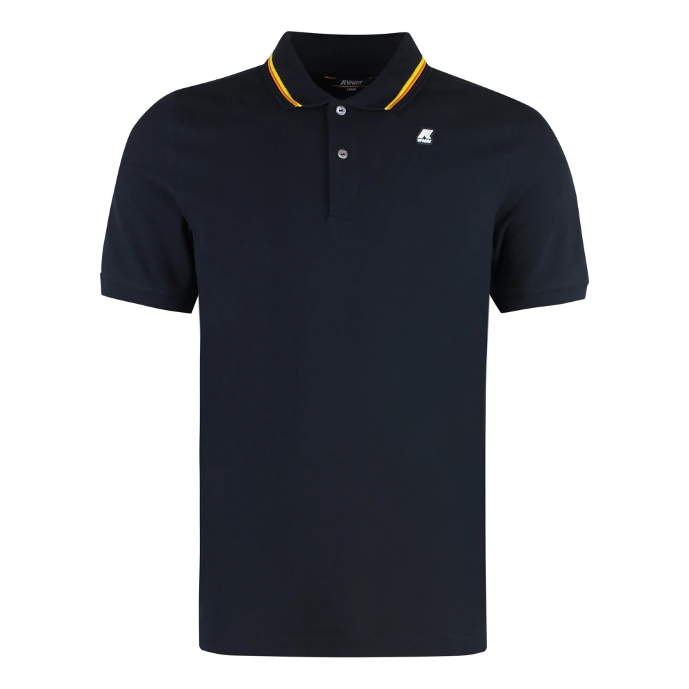 K-Way Herren Blau - Jud Baumwoll-Piqué-Poloshirt - Tops - 2XL