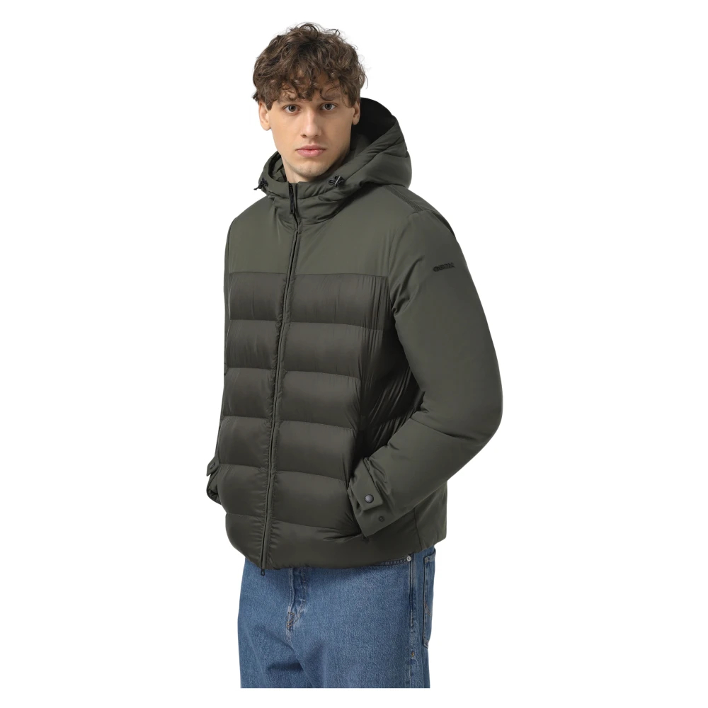 Geox Herren Grün - Sapienza Short Parka - Jackets - Xl