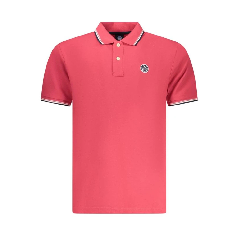 North Sails, Herren, Shirts, Red Cotton Men Polo, Rot, (S) - Bild 6