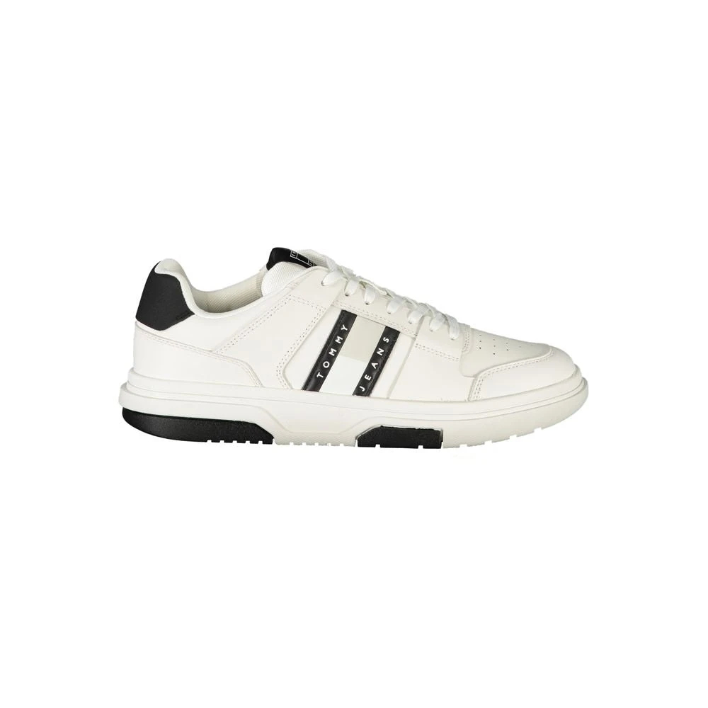 Tommy Hilfiger, Herren, Sneakers, Bianco Polyurethane Men Sneaker, Weiss, (45) - Bild 4