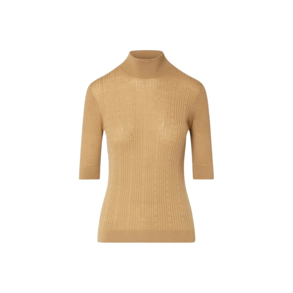 Liu Jo , Damen, Strickwaren, Beige, M - Bild 3