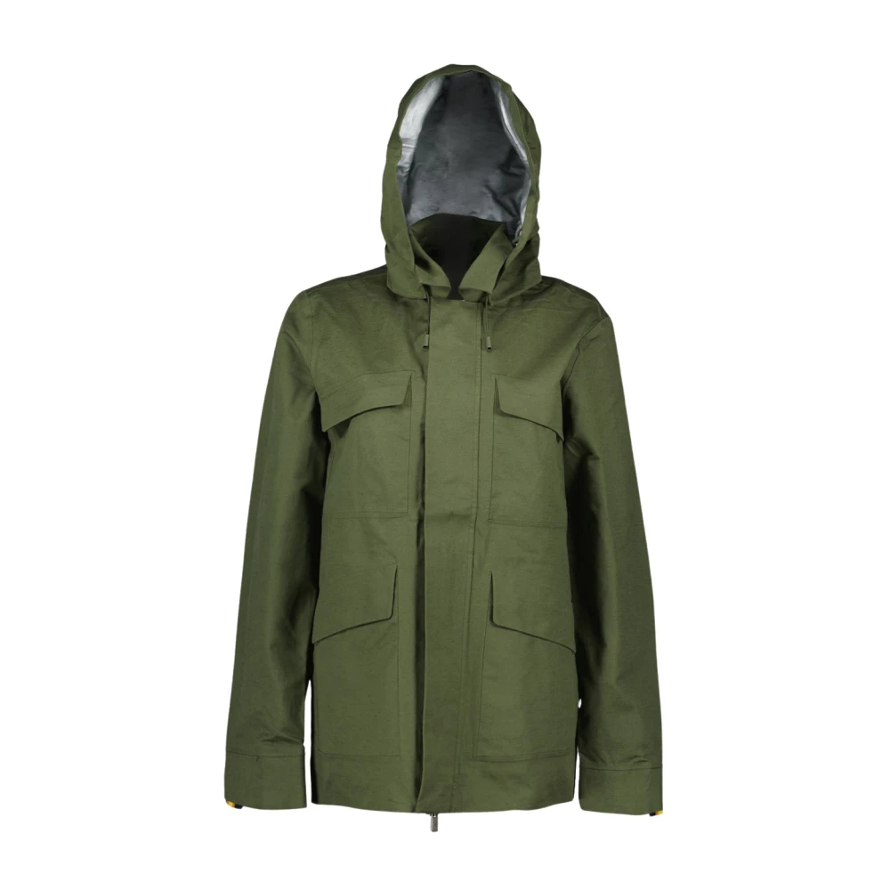 K-Way Herren Grün - Mixed Linen Parka - Coats - M