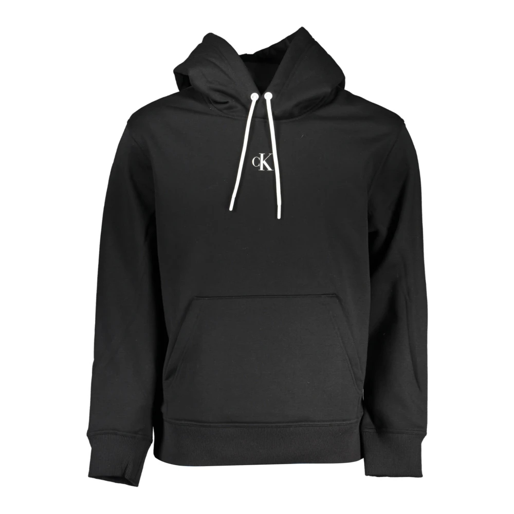 Calvin Klein, Herren, Pullover, Black Polyester Men's Sweatshirt, Schwarz, (XL) - Bild 4