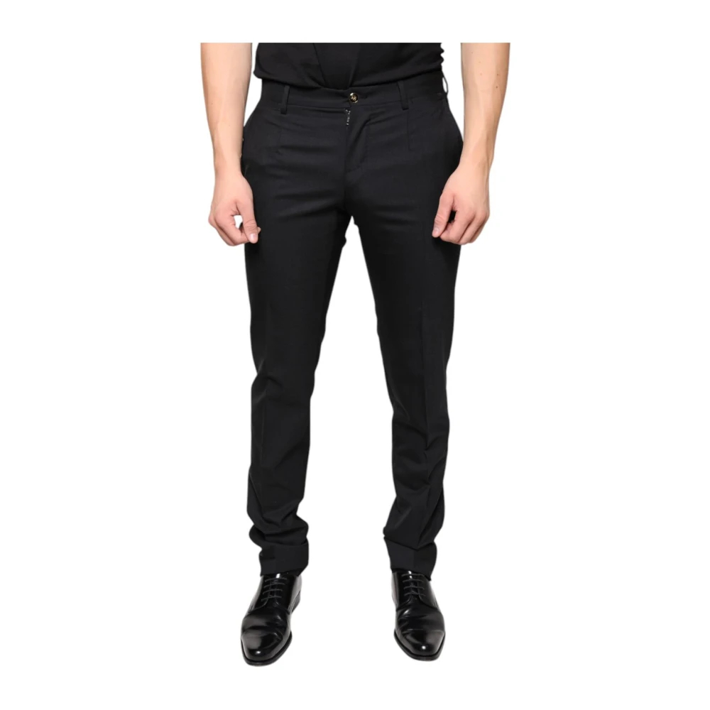 Dolce & Gabbana Herren Schwarz - E Woll-Skinny-Kleidungshose - Trousers - K -S