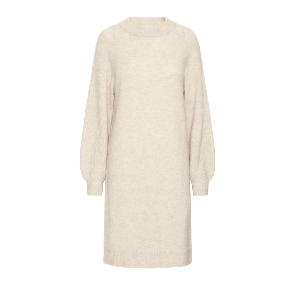 Ichi Damen Beige Pulloverkleid Asdis - Bild 5