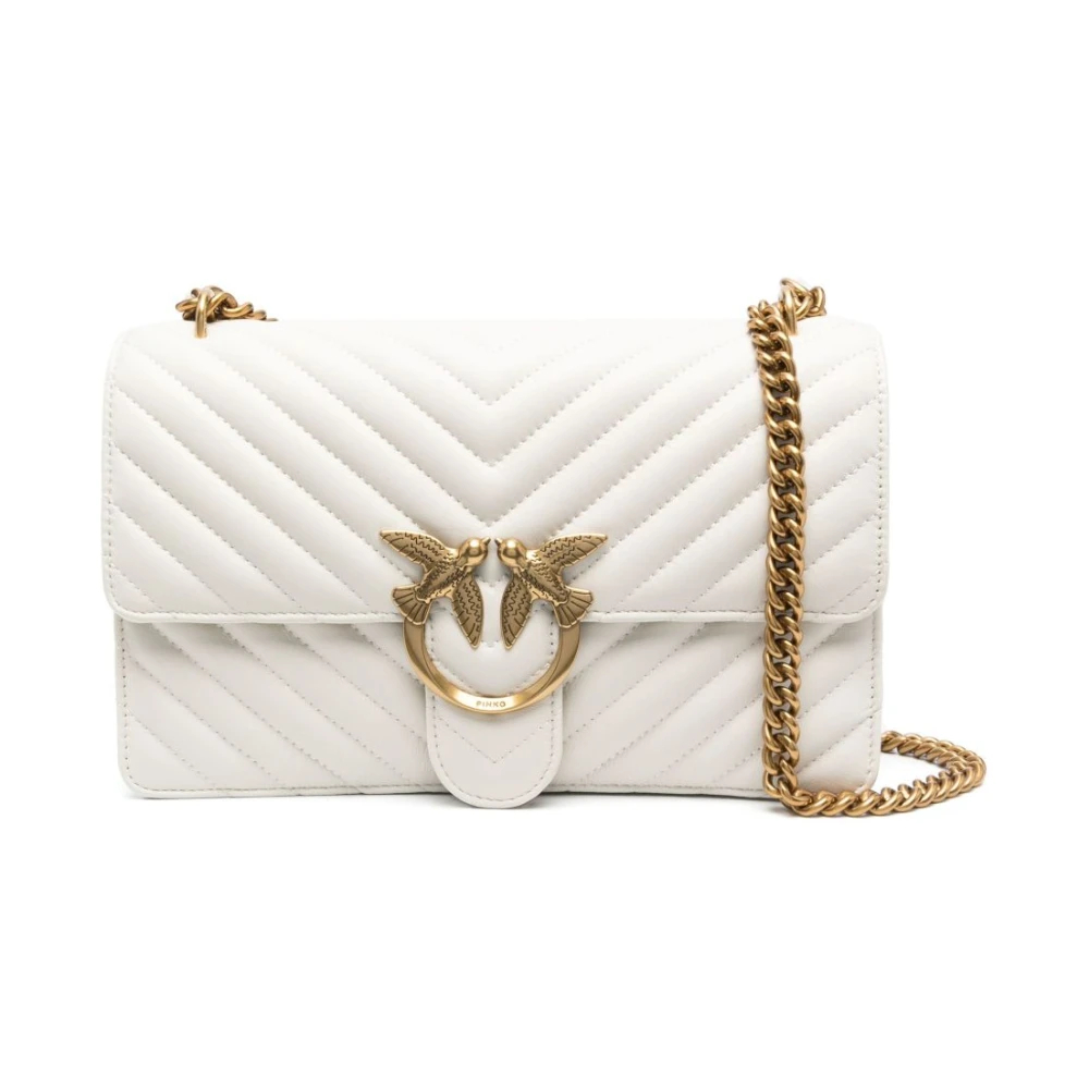 Pinko - Love One Classic - Bags - Damen - Weiß - One Size