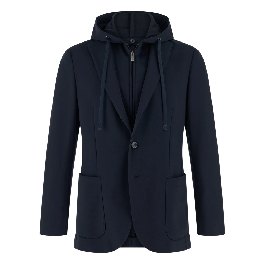 Boggi Milano Herren Blau - Madison Sweatshirt Jacke - Jackets - L