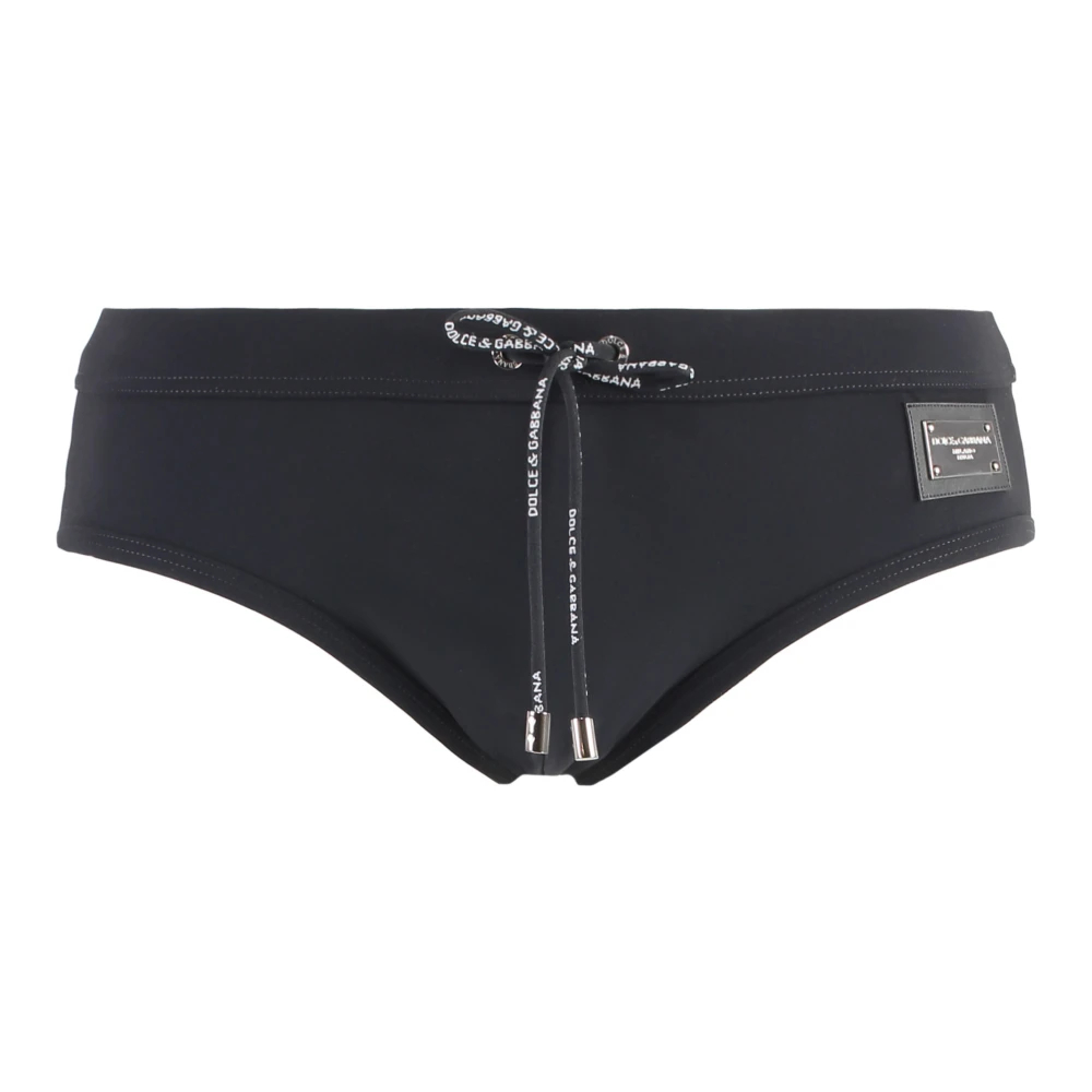 Dolce & Gabbana Herren Blau - Elastische Badehose Mit Kordelzug - Swimwear - S