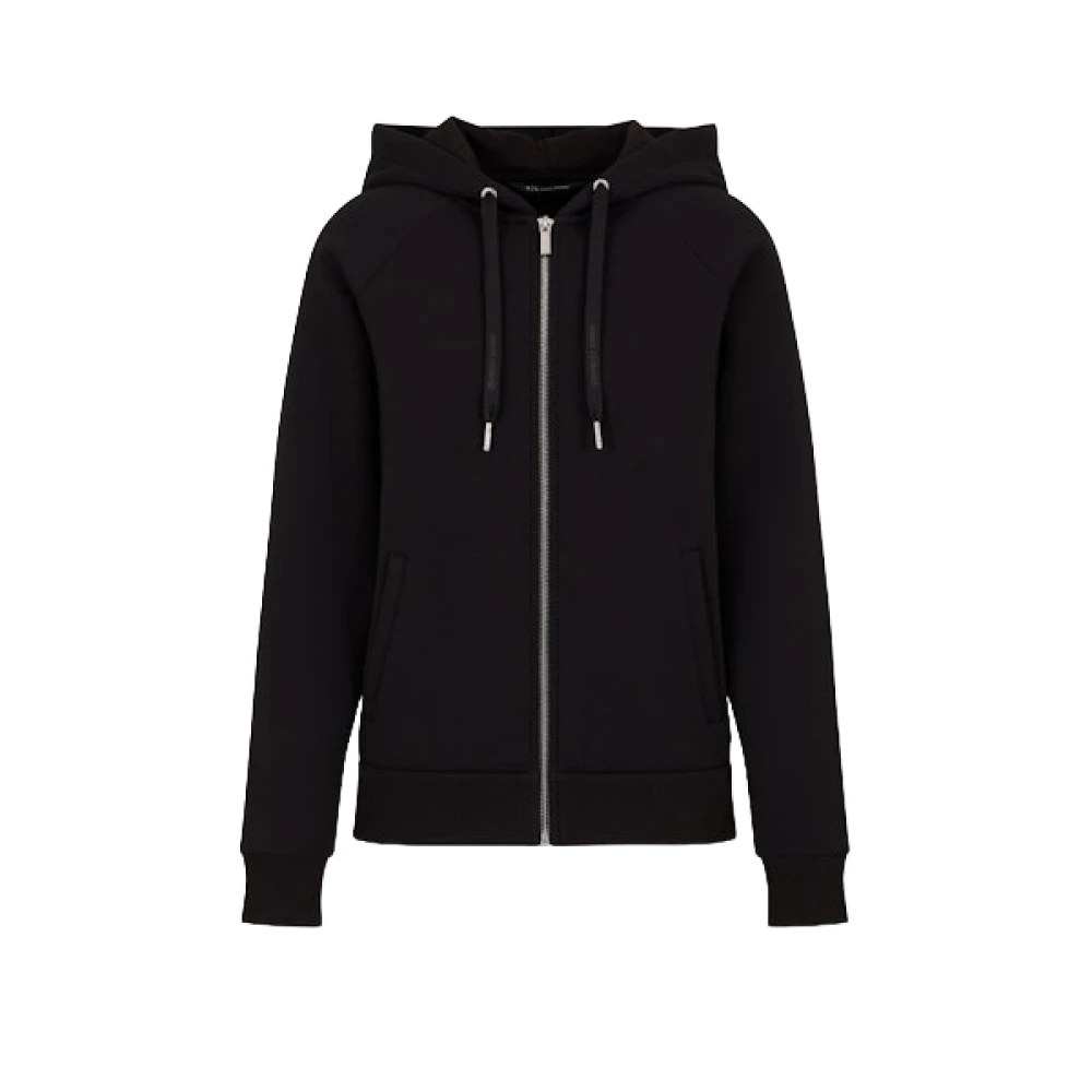 Armani Exchange Damen Schwarz - 6Dym57 Zip-Through Sweatshirt - Sweatshirts & Hoodies - K - Xs