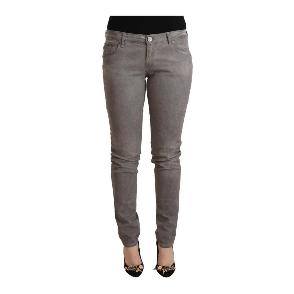Acht Damen Grau - Low Waist Skinny Denim - Jeans - W28
