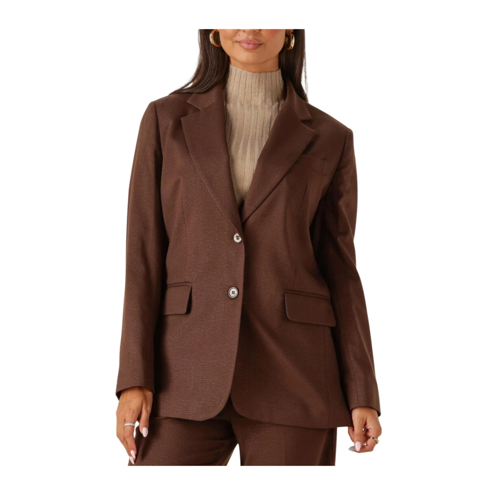 Liu Jo Damen Braun - Er Blazer Giacca Over - Jackets - 2XS