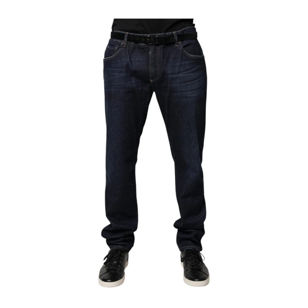 Dolce & Gabbana Herren Blau - Dunkelblaue Skinny Denim Jeans - Jeans - 2XL