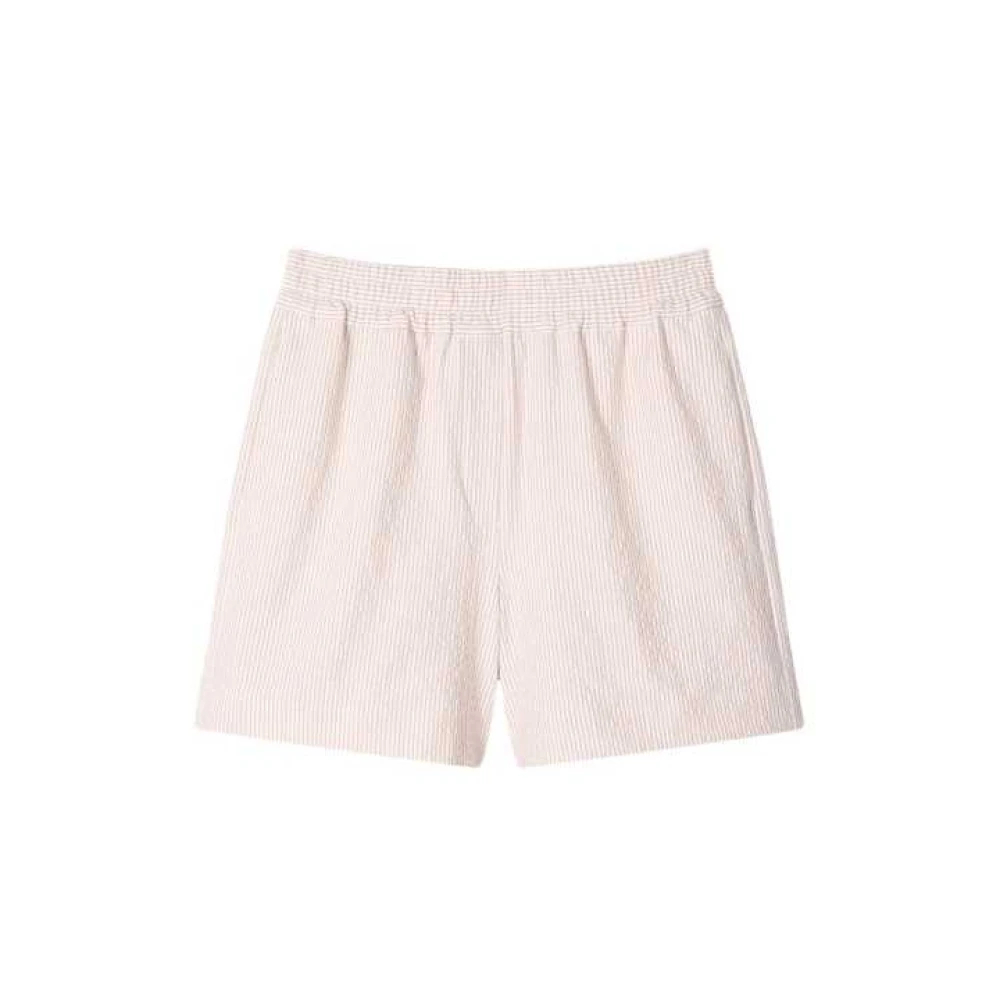 Paul Smith Damen Beige - Striped Seersucker Shorts - Shorts - M