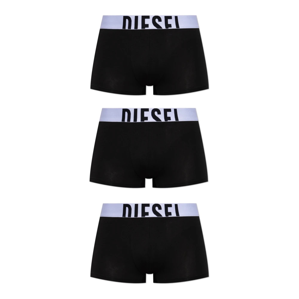 Diesel Herren Schwarz - Dreierpack Boxer Briefs - Underwear - K - 2XL