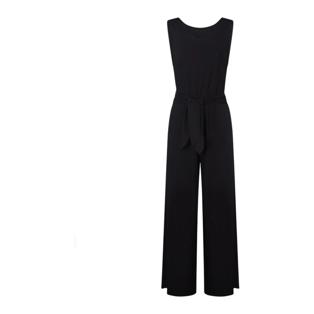 Emporio Armani Damen Schwarz - Jersey Strand Jumpsuit - Jumpsuits & Playsuits - K - Xs