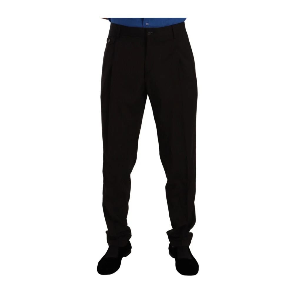 Dolce & Gabbana Herren Braun - Woll-Skinny-Anzughose - Trousers - 2XL