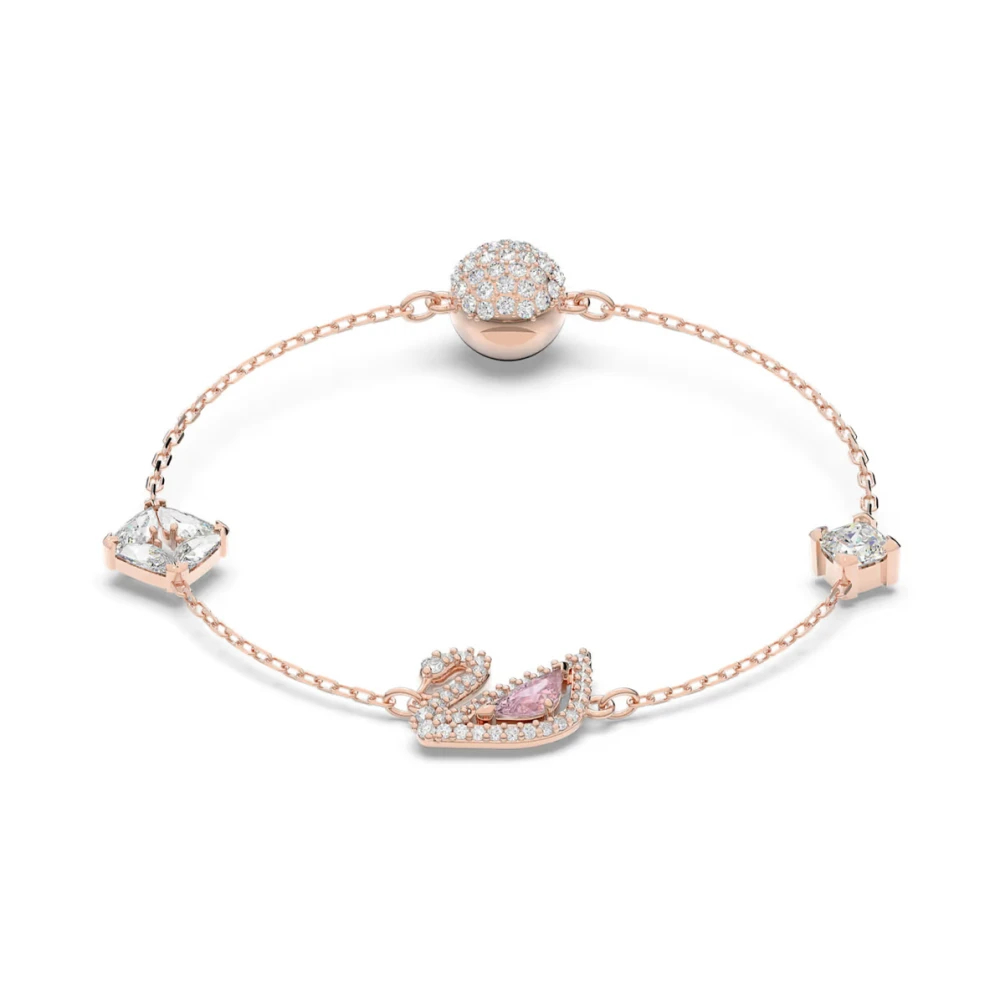 Swarovski Swan Armband, Schwan, 18K Roségoldbeschichtet Rosa Groß - Bild 4