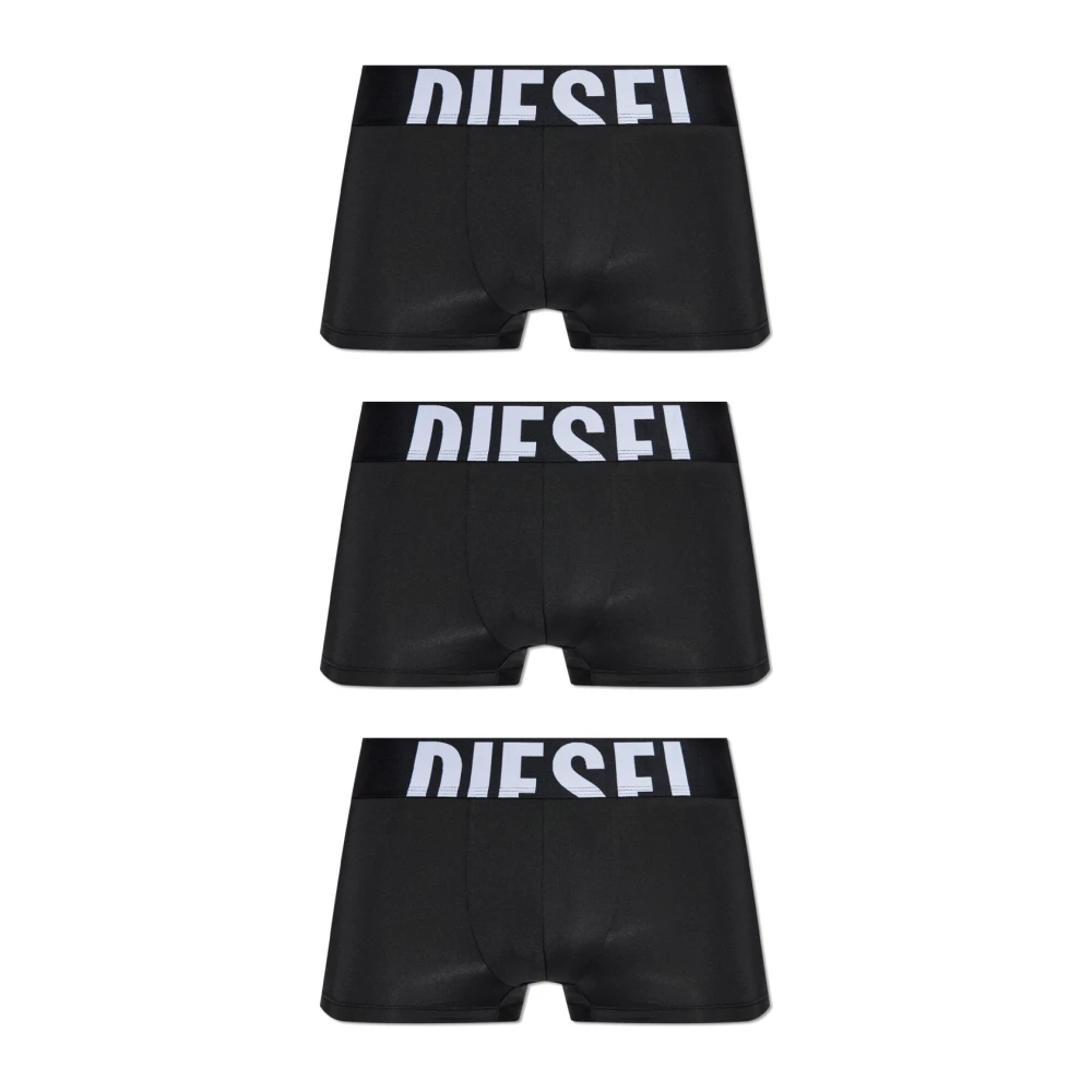 Diesel Herren Schwarz - Dreierpack Boxershorts Damien - Underwear - K - 2XL