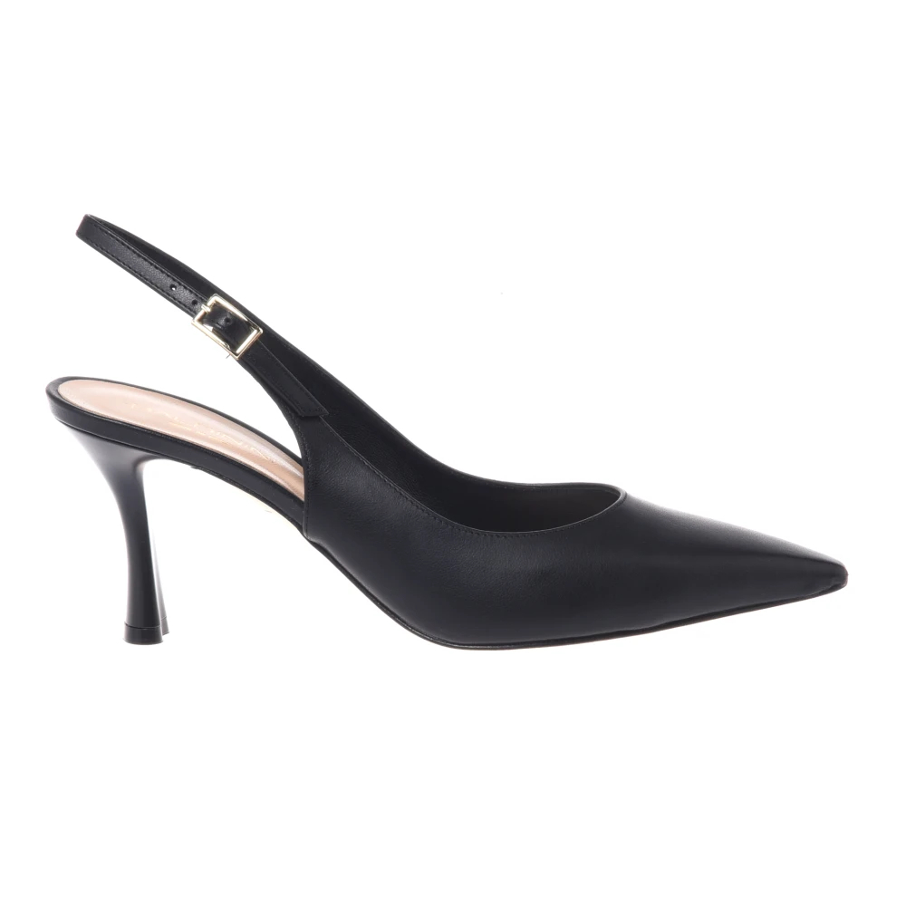 Baldinini - Leather Slingback Pump - Shoes - Damen - Schwarzk - 37 Eu