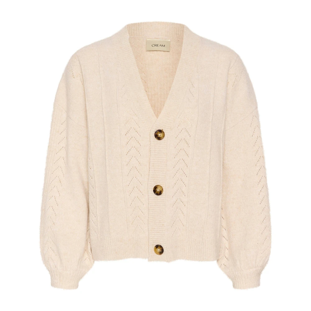 Cream Damen Oat Melange Strickjacke "Damen Strickjacke Crholiday" erhältlich in Größe L-XL/S/M von Baur - Bild 3