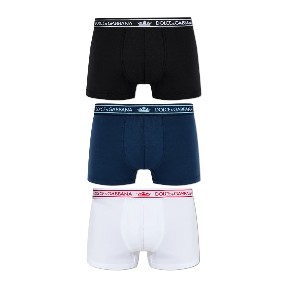 Dolce & Gabbana Herren Multicolor - Dreierpack Logo-Boxershorts - Underwear - Mehrfarbig -2Xl