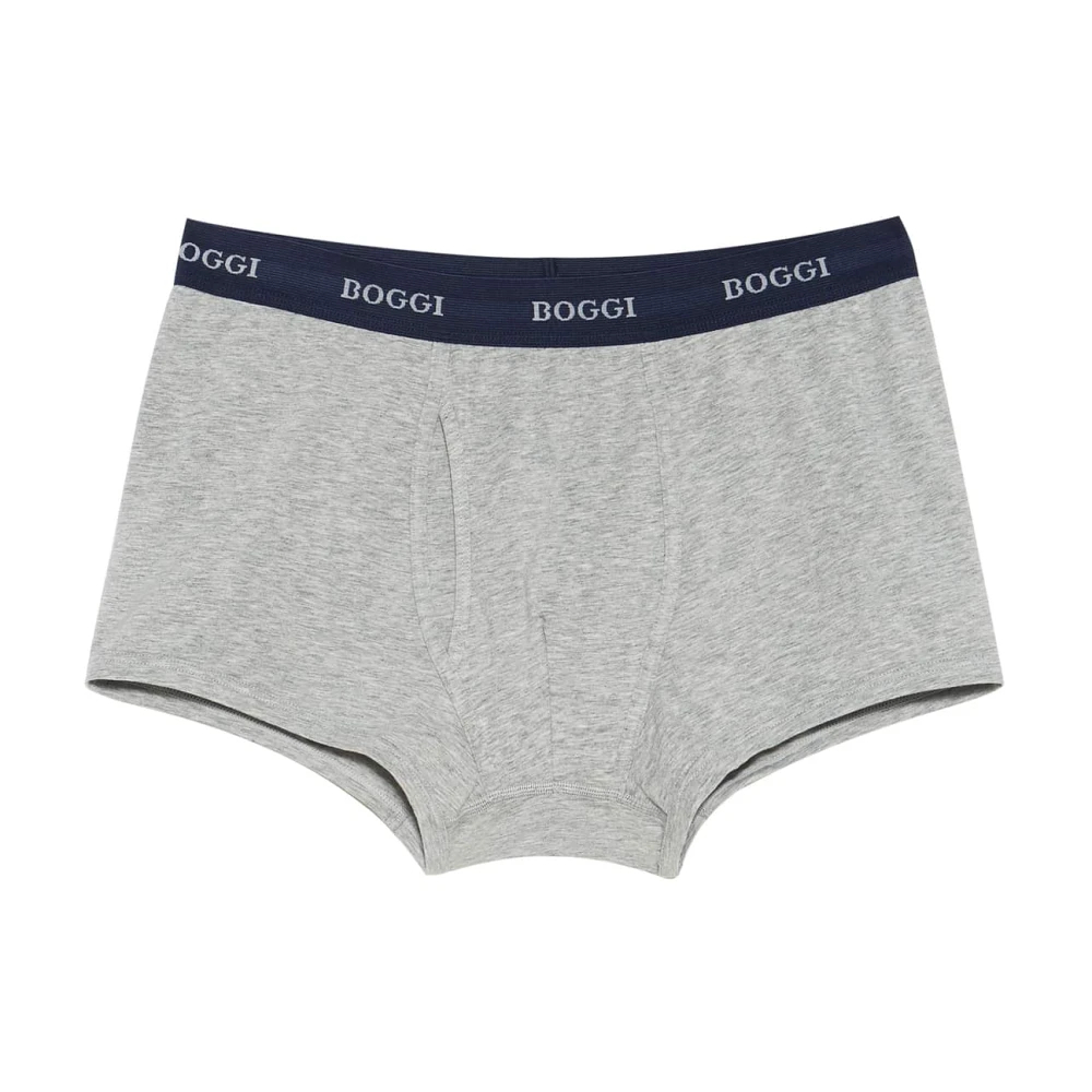 Boggi Milano Herren Grau - Stretch-Baumwoll-Jersey-Boxershorts - Underwear - 2XL