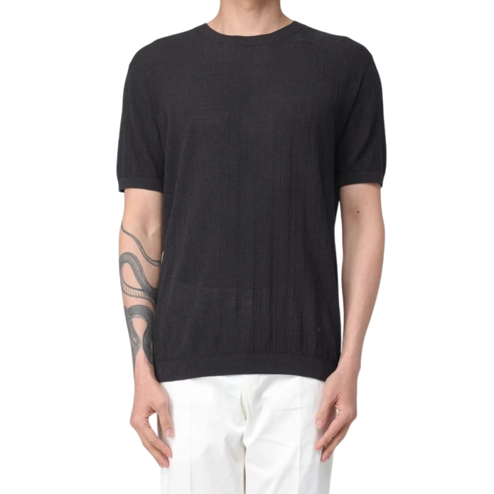 Emporio Armani Herren Grau - Round-Neck Strickwaren - Knitwear - L