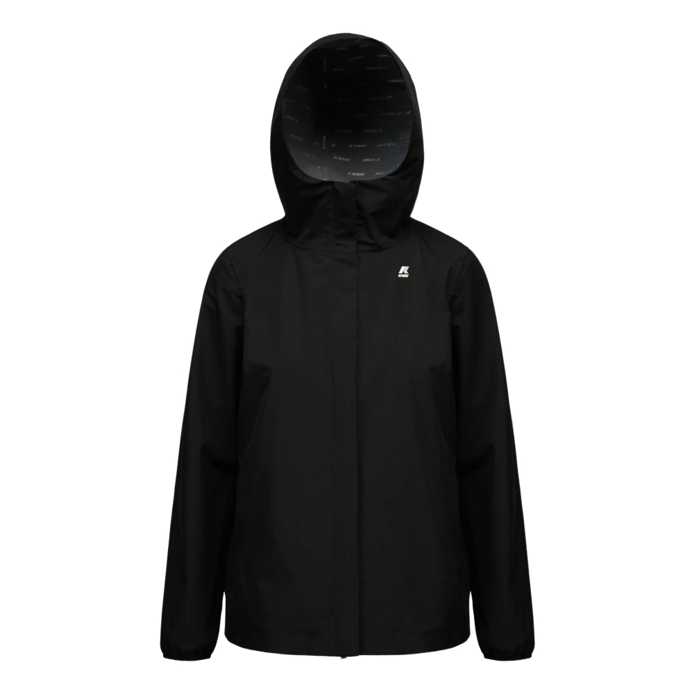 K-Way Damen Schwarz - Kurze Jacke Mit Kapuze - Jackets - K - 6XL
