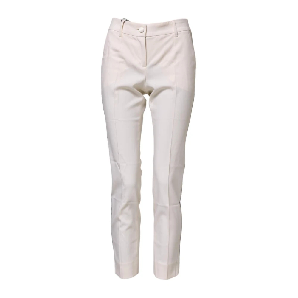 Dolce & Gabbana Damen Weiß - E Wollhose Mit Schmaler Taille - Trousers - 2XS