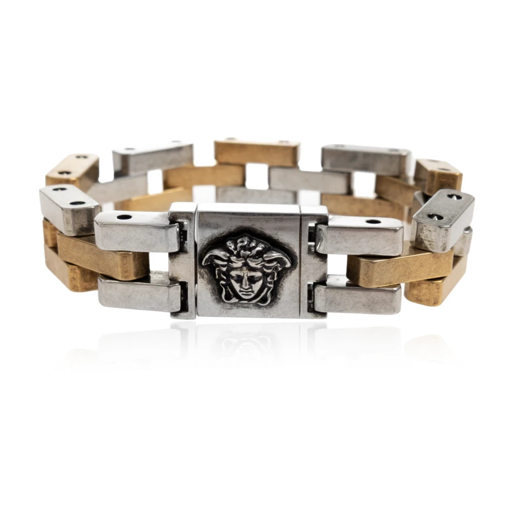 Versace Unisex Gelb - Medusa Link Armband - Accessories - L
