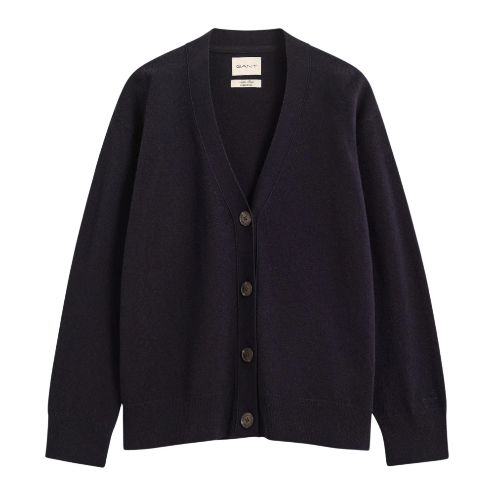 Gant - Superfine Lammwoll Cardigan - Knitwear - Damen - Blau - L - Bild 1