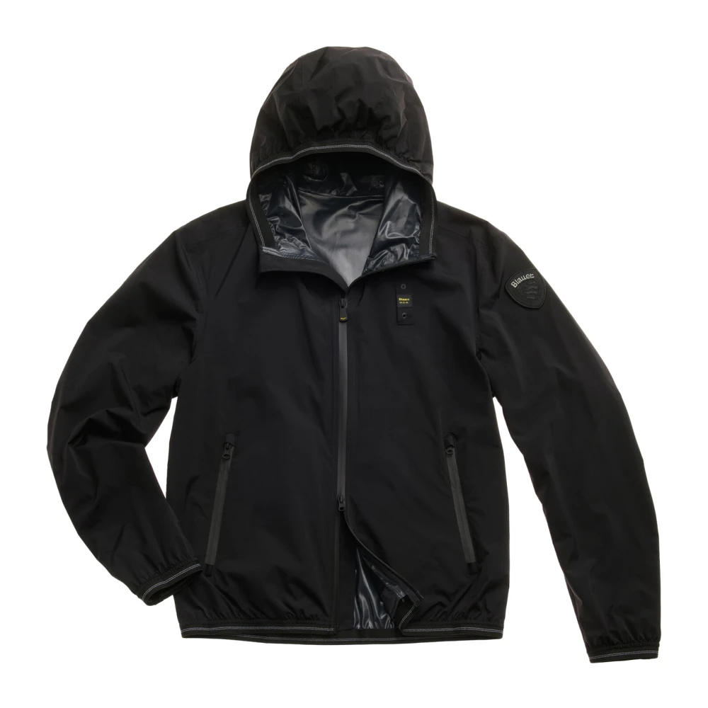 Blauer Herren Schwarz - Kurze Gestreifte Jacke - Jackets - K - S