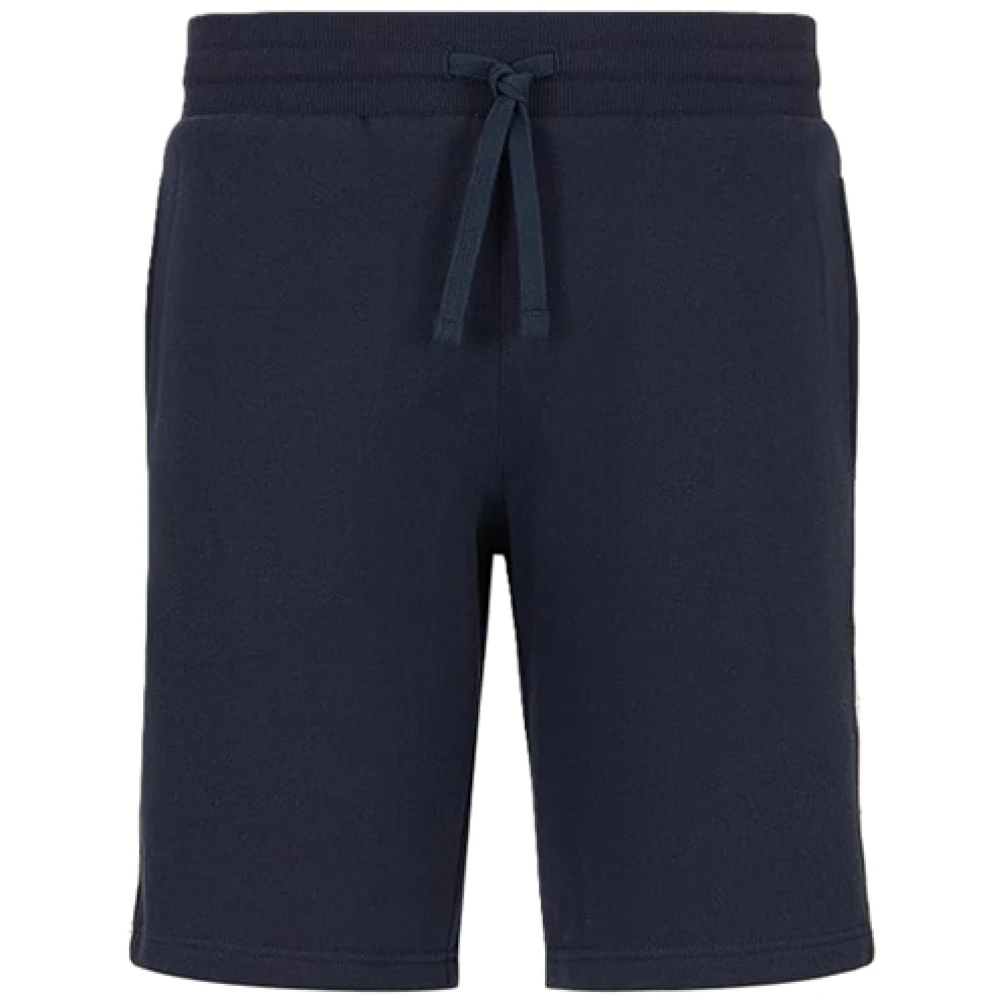 Emporio Armani Herren Blau - Iconic Terry Bermuda - Shorts - S