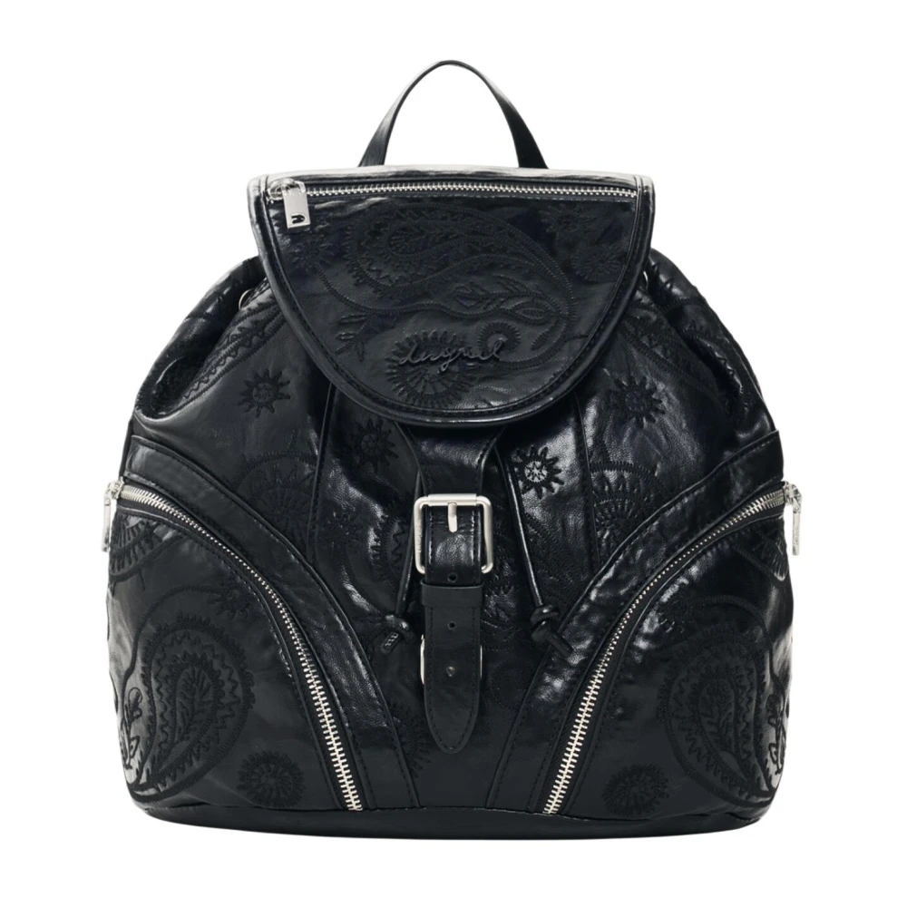 Desigual Damen Noir Rucksack Aus Leder Mini Rock - Bild 9