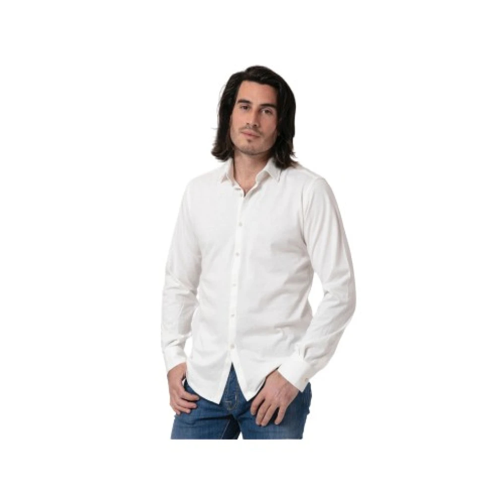 Karl Lagerfeld Herren Weiß - Baumwoll-Jersey-Shirt - Shirts - Xs