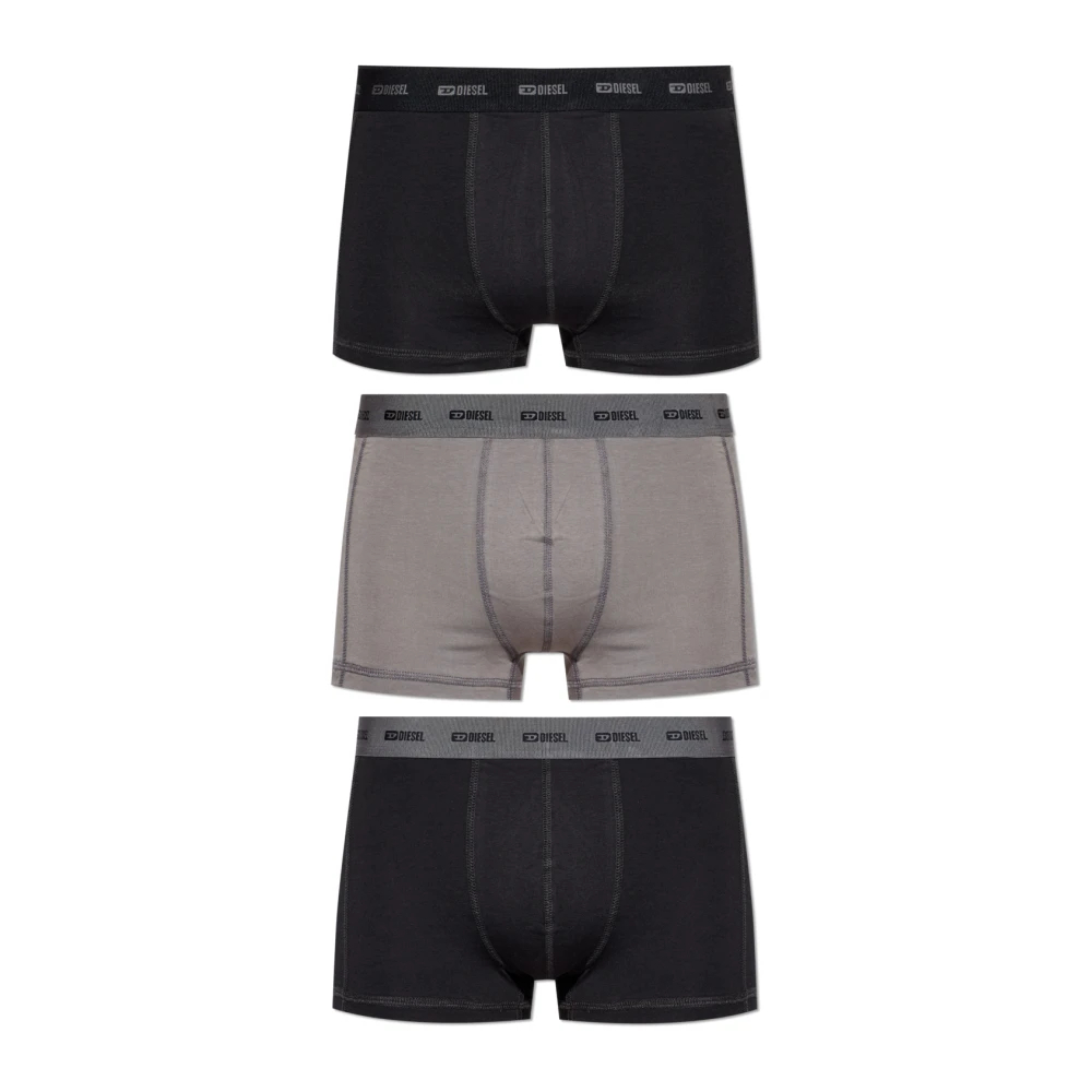 Diesel Herren Schwarz - Damien 3Er-Pack Boxer Briefs - Underwear - K - 2XL