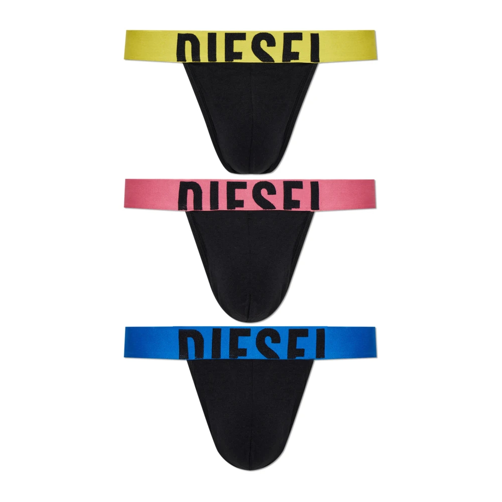 Diesel Herren Schwarz - Fritz-D-Pop Jockstrap Dreierpack - Underwear - K - M
