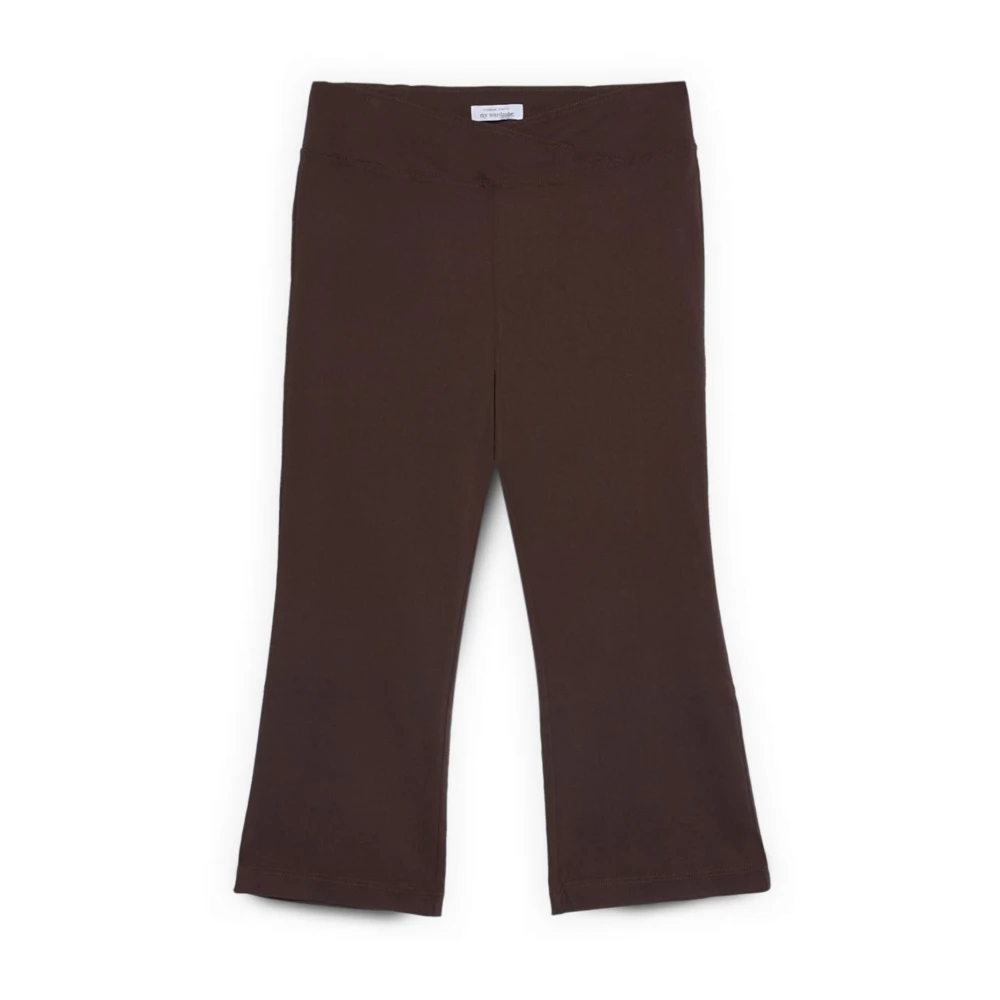 Fiorella Rubino Damen Braun - Kick Flare Hose - Trousers - Xs