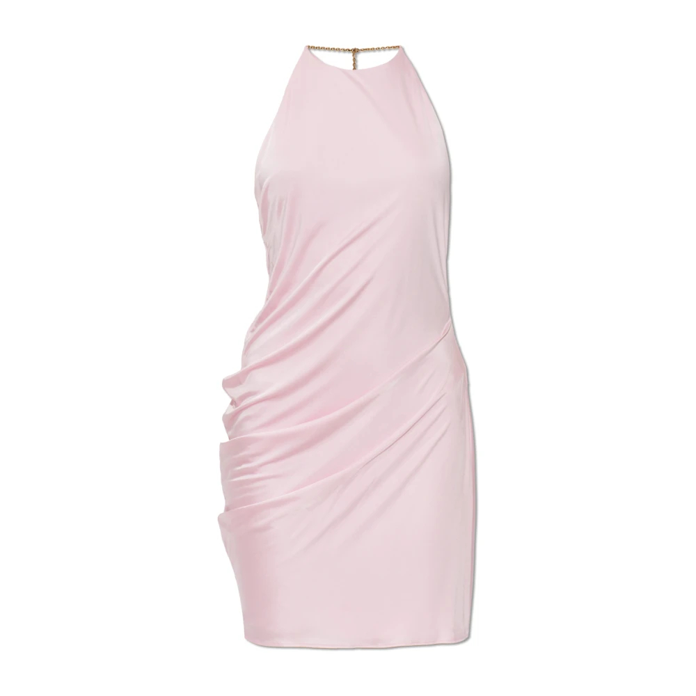 Versace Damen Rosa - Viskose-Jersey Minikleid Mit Drapierung - Dresses - 2XS