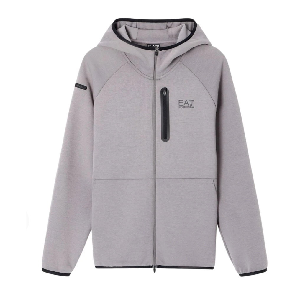 Emporio Armani Ea7 Herren Grau - Hooded Zip Training Jacket - Sport - Xl