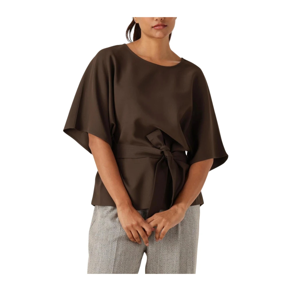 VAN GRAAF Mos Mosh Damen Schlamm Blusenshirt Braun, Extra Klein - Bild 6