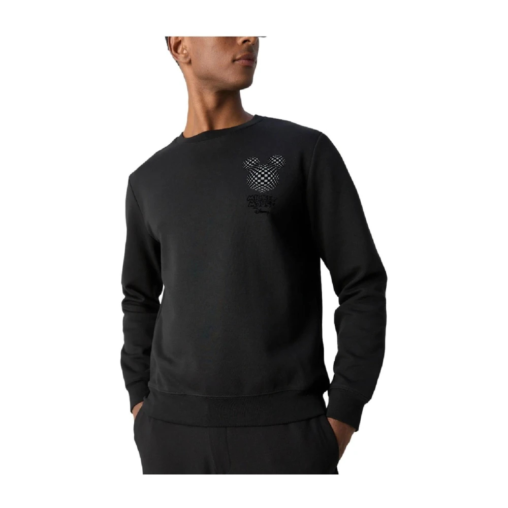 Antony Morato Herren Schwarz - Mickey Mouse Urban Sweatshirt - Sweatshirts & Hoodies - K - S