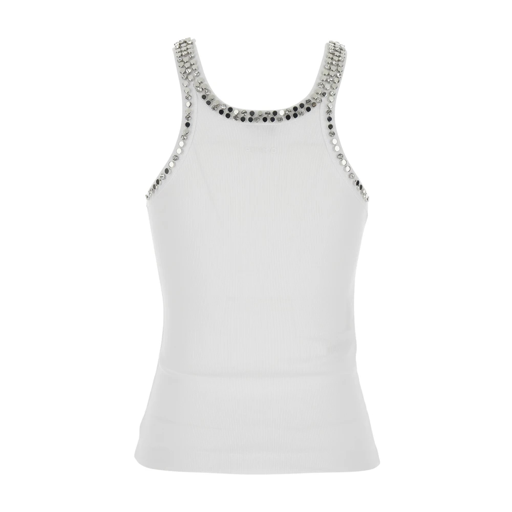 Pinko Damen Weiß - Coriandoli Canotta Costina - Tops - M