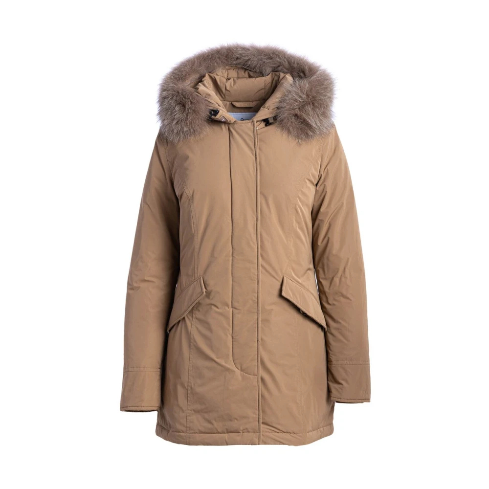 Woolrich Damen Braun - Casual-Sportliche Winddichte Winterjacke - Jackets - Xl